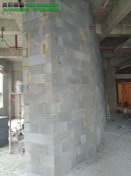 贵阳轻质加气砖隔墙施工